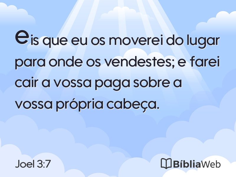Joel 3:7 em imagem para compartilhar