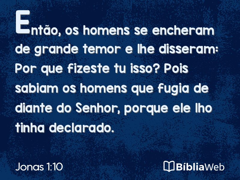 Jonas 1:10 em imagem para compartilhar