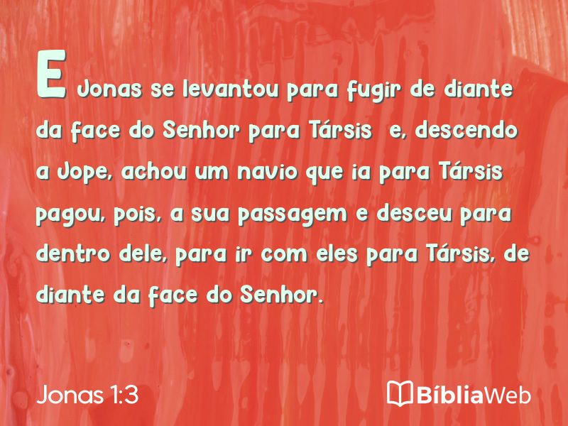 Jonas 1:3 em imagem para compartilhar
