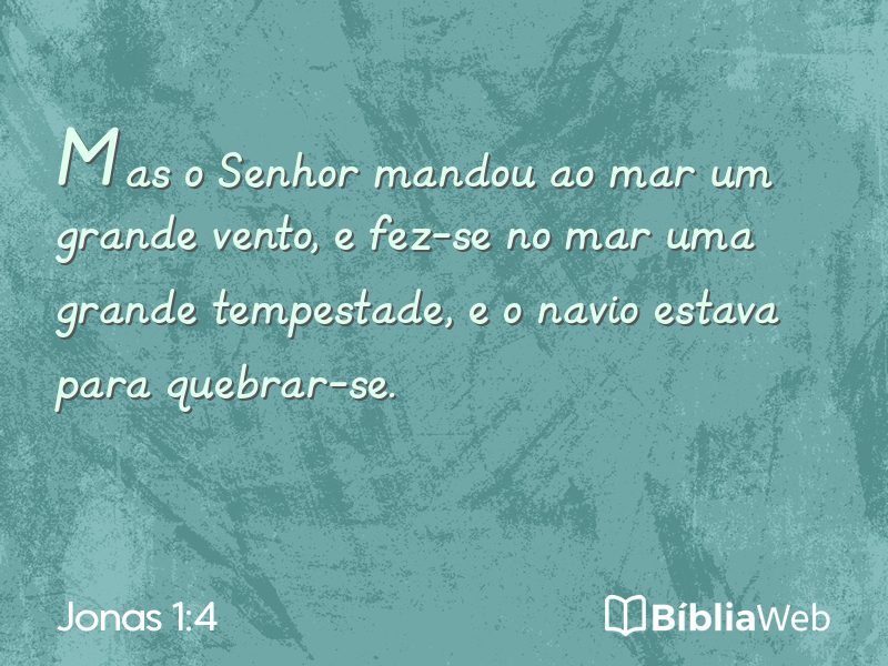 Jonas 1:4 em imagem para compartilhar