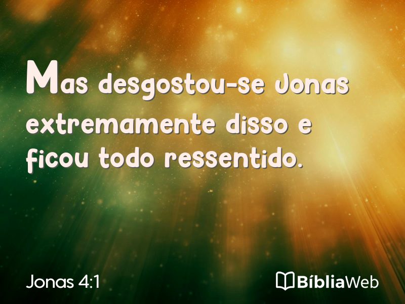 Jonas 4:1 em imagem para compartilhar