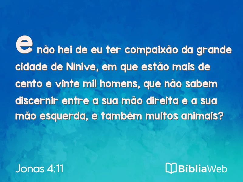 Jonas 4:11 em imagem para compartilhar