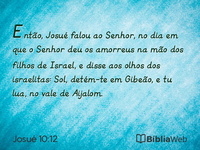 Josué 10:12 em imagem para compartilhar