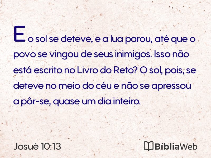 Josué 10:13 em imagem para compartilhar