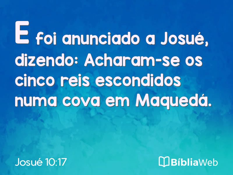 Josué 10:17 em imagem para compartilhar
