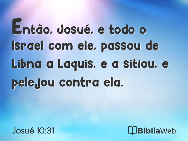 Josué 10:31 em imagem para compartilhar