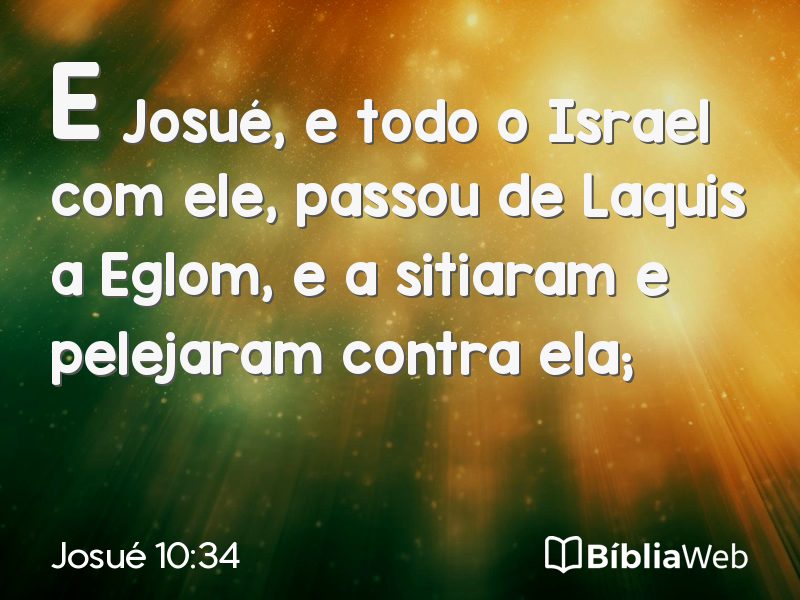 Josué 10:34 em imagem para compartilhar