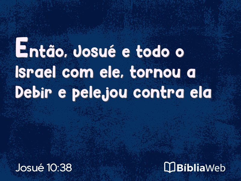 Josué 10:38 em imagem para compartilhar