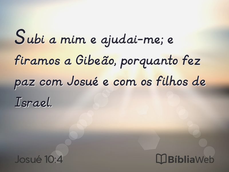 Josué 10:4 em imagem para compartilhar