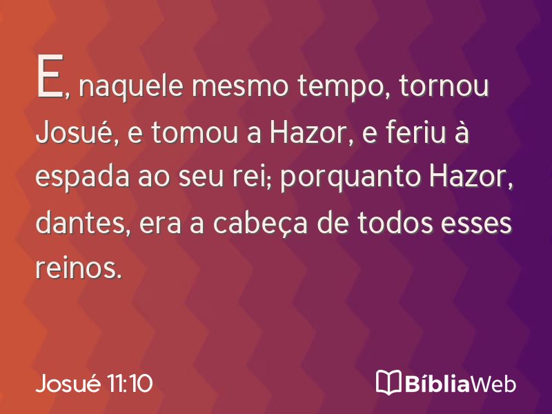 Josué 11:10 em imagem para compartilhar