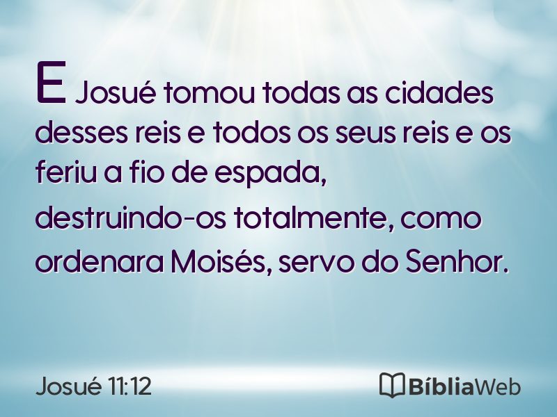 Josué 11:12 em imagem para compartilhar