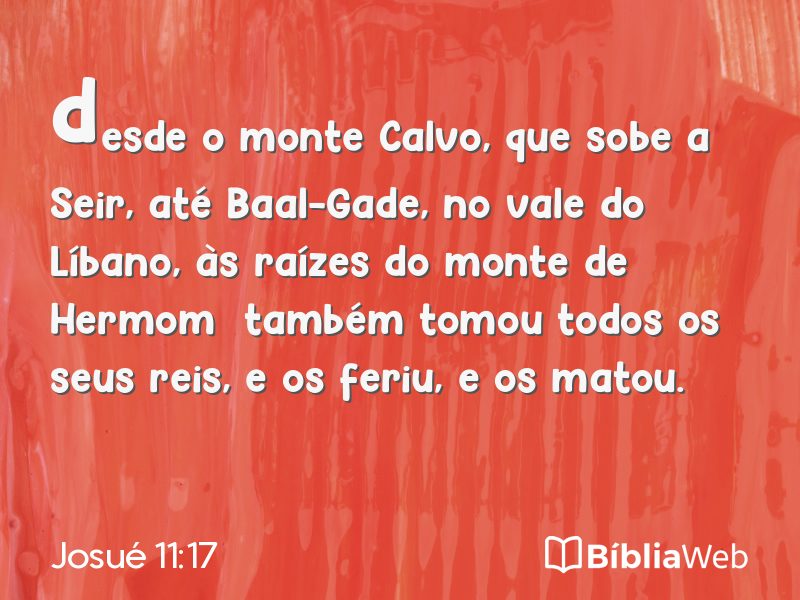 Josué 11:17 em imagem para compartilhar