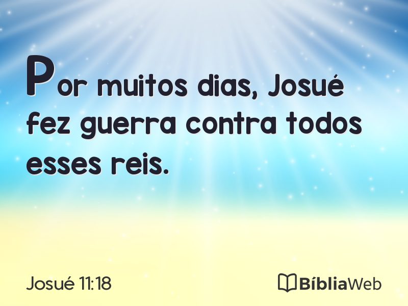 Josué 11:18 em imagem para compartilhar