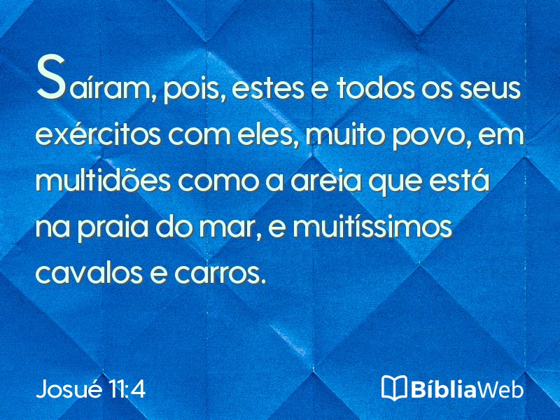 Josué 11:4 em imagem para compartilhar