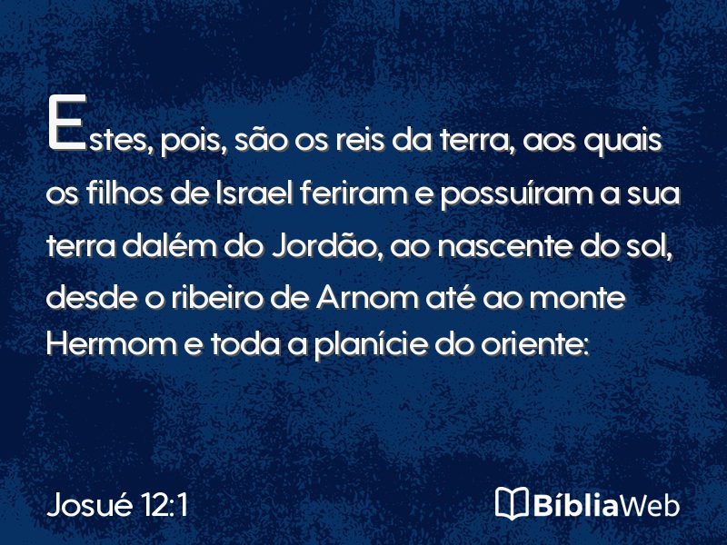 Josué 12:1 em imagem para compartilhar