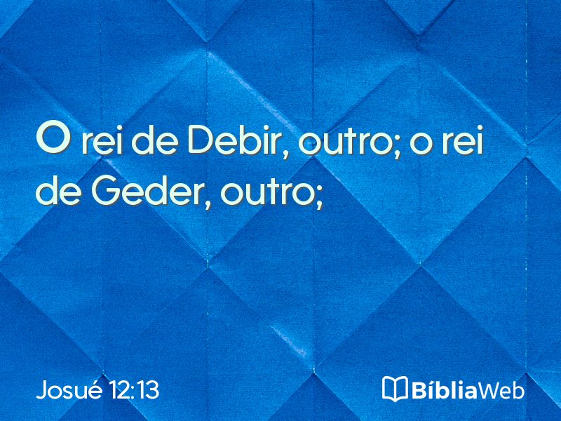 Josué 12:13 em imagem para compartilhar