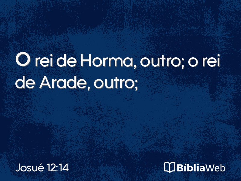 Josué 12:14 em imagem para compartilhar