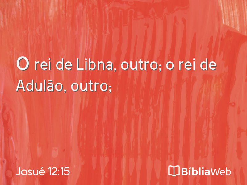 Josué 12:15 em imagem para compartilhar