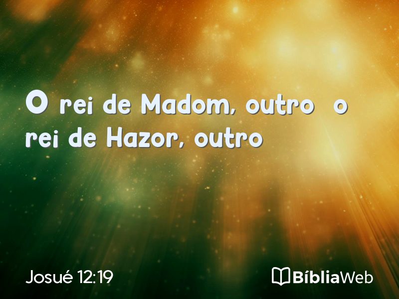 Josué 12:19 em imagem para compartilhar