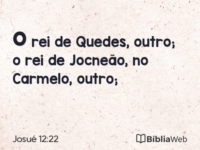 Josué 12:22 em imagem para compartilhar