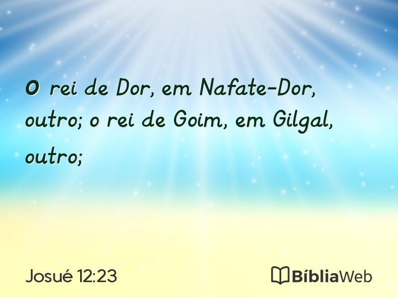 Josué 12:23 em imagem para compartilhar