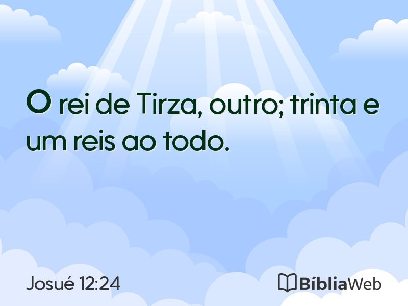 Josué 12:24 em imagem para compartilhar