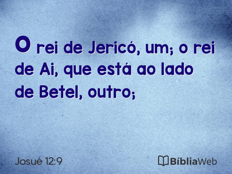 Josué 12:9 em imagem para compartilhar
