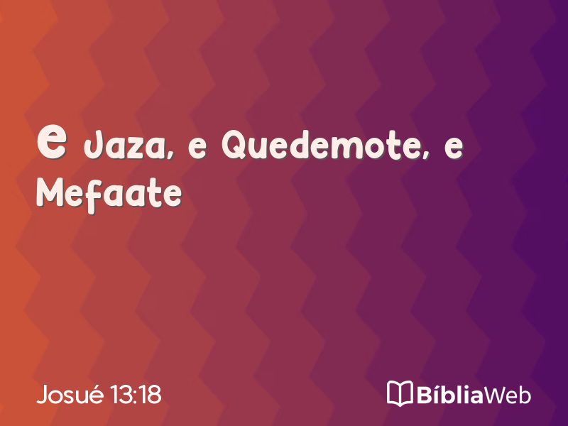 Josué 13:18 em imagem para compartilhar
