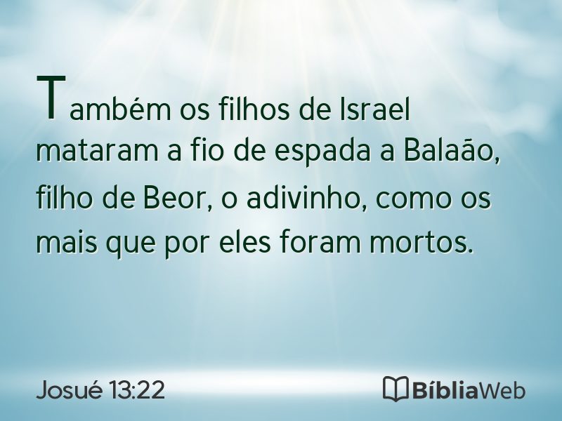 Josué 13:22 em imagem para compartilhar
