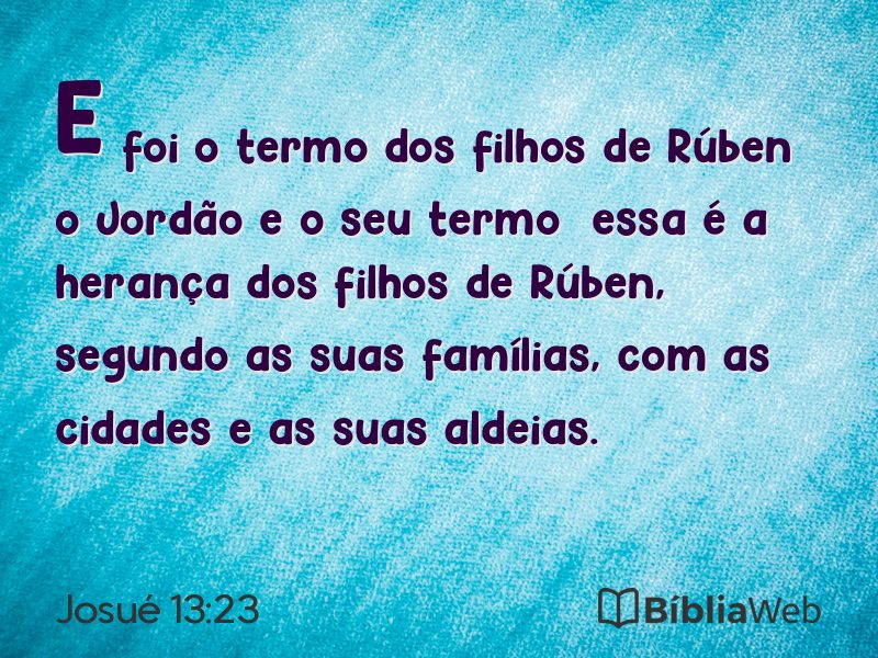 Josué 13:23 em imagem para compartilhar