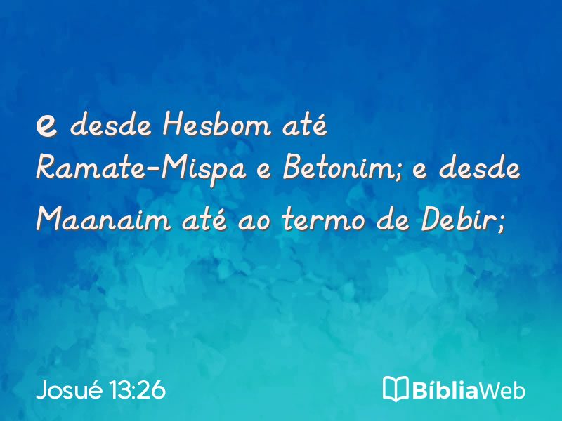 Josué 13:26 em imagem para compartilhar