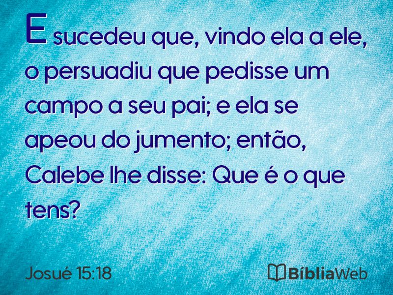 Josué 15:18 em imagem para compartilhar