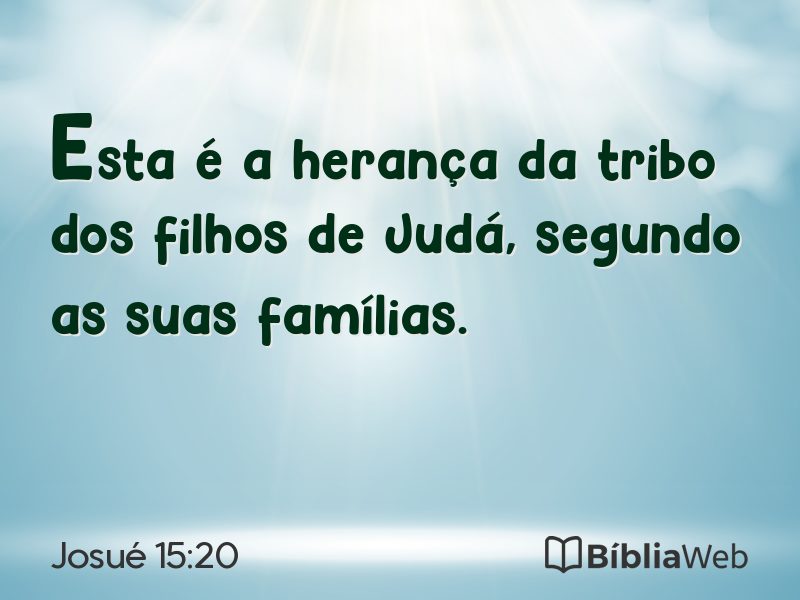 Josué 15:20 em imagem para compartilhar
