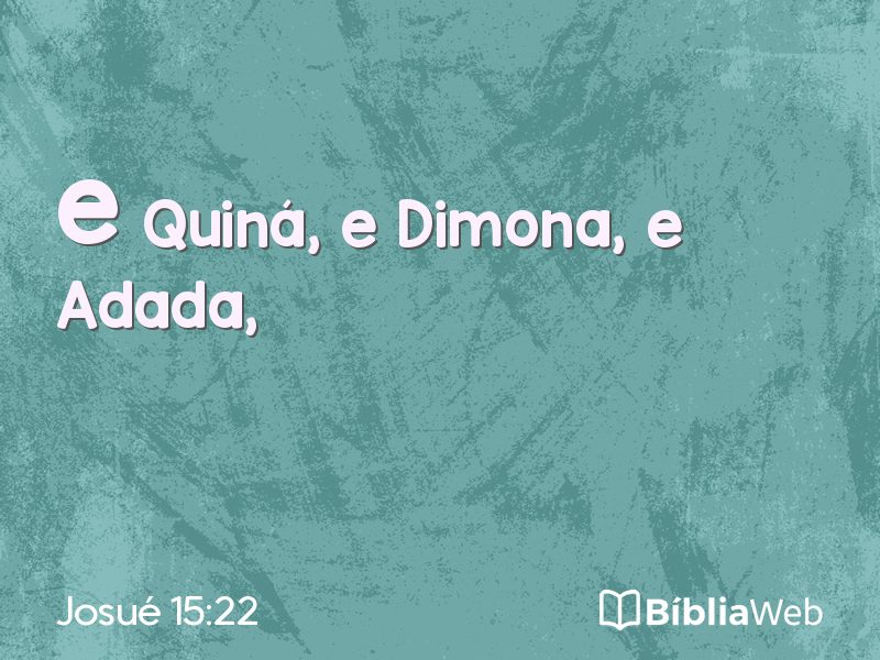 Josué 15:22 em imagem para compartilhar