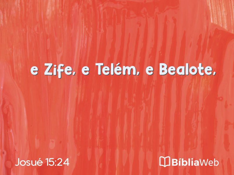 Josué 15:24 em imagem para compartilhar