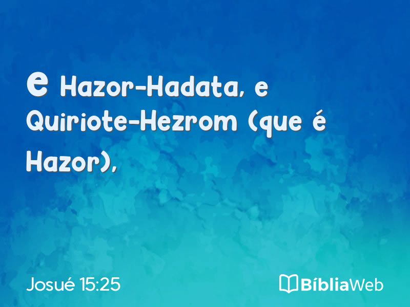Josué 15:25 em imagem para compartilhar