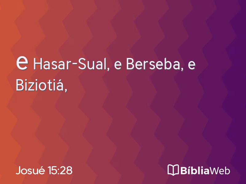 Josué 15:28 em imagem para compartilhar