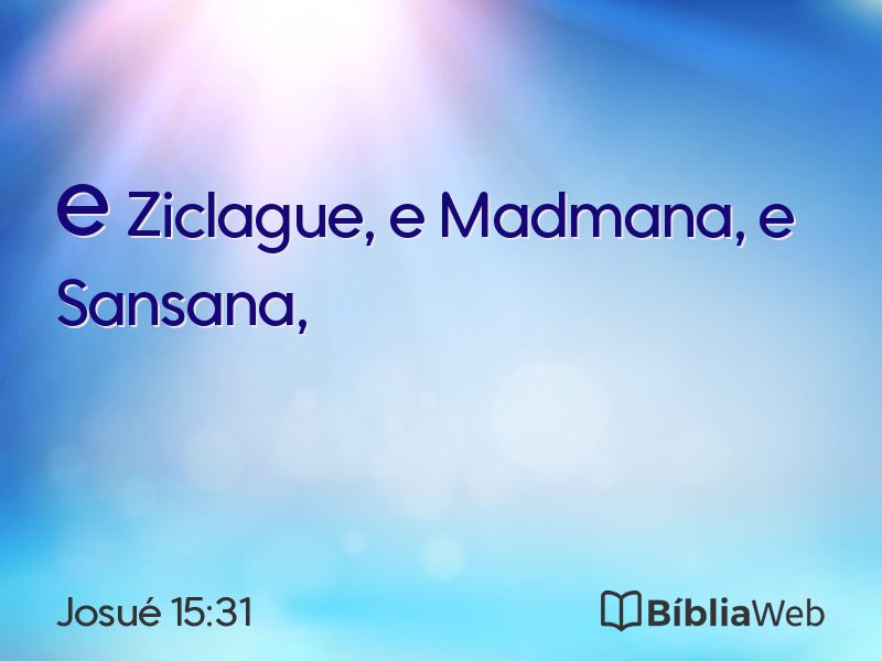 Josué 15:31 em imagem para compartilhar