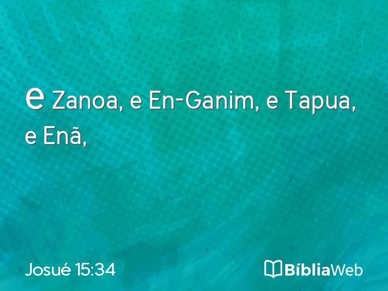 Josué 15:34 em imagem para compartilhar