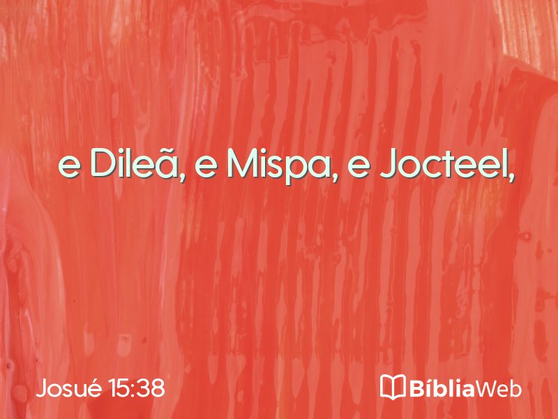 Josué 15:38 em imagem para compartilhar
