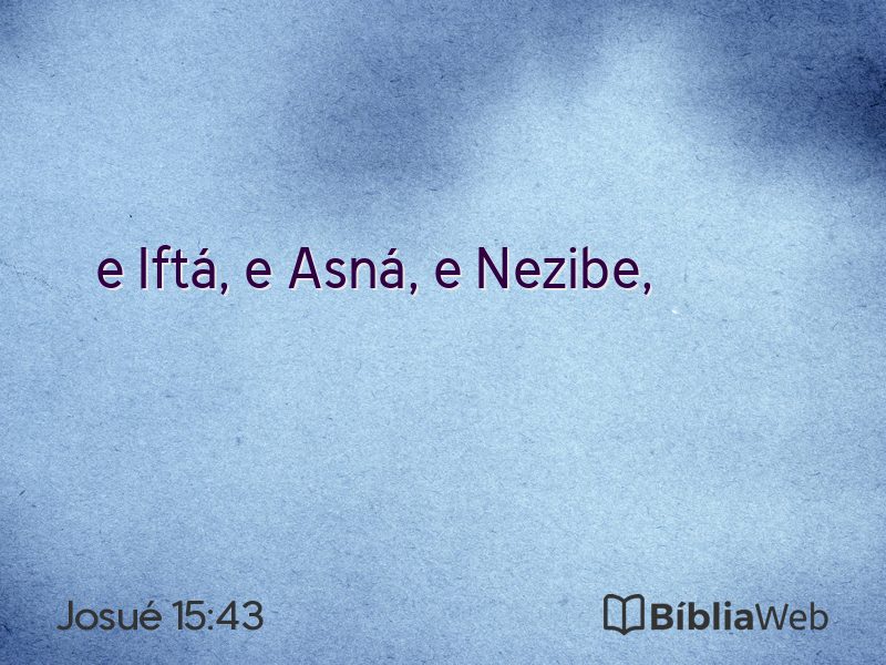 Josué 15:43 em imagem para compartilhar