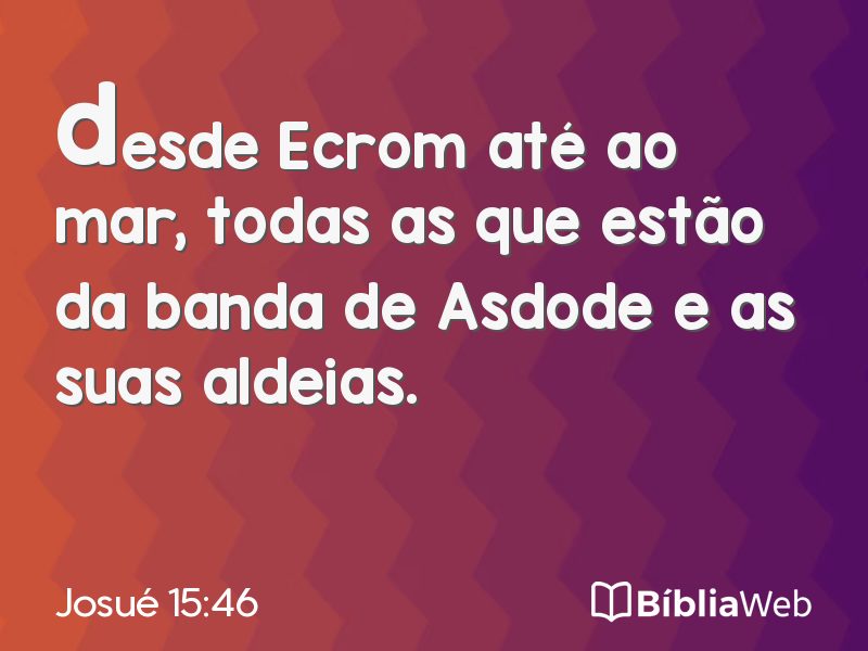 Josué 15:46 em imagem para compartilhar