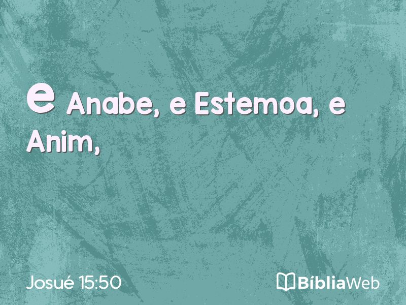 Josué 15:50 em imagem para compartilhar