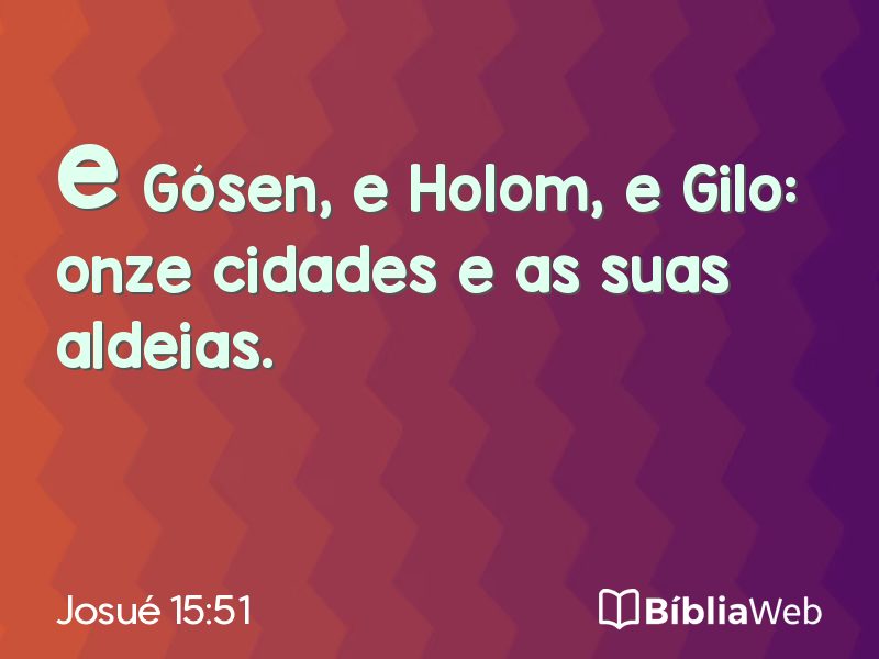 Josué 15:51 em imagem para compartilhar