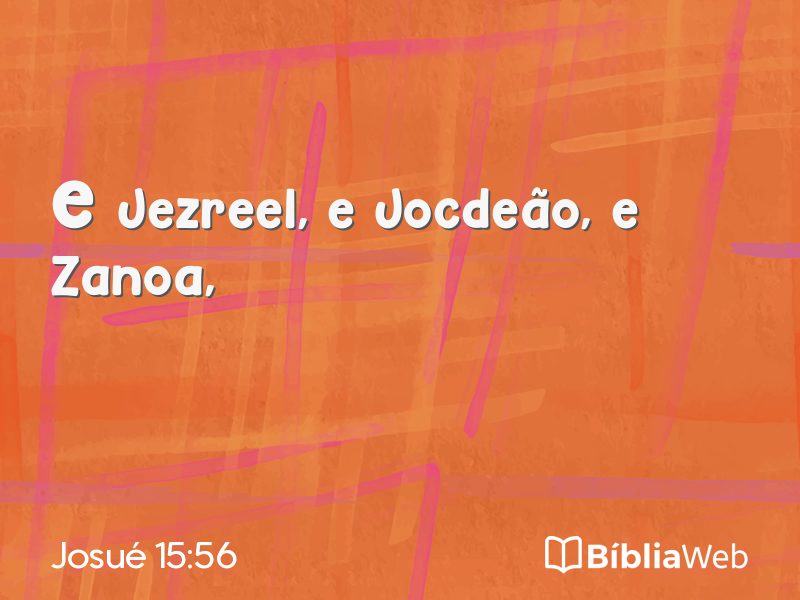 Josué 15:56 em imagem para compartilhar