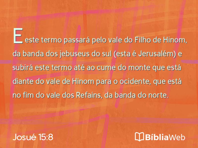 Josué 15:8 em imagem para compartilhar