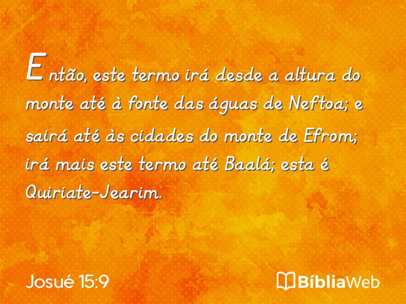 Josué 15:9 em imagem para compartilhar