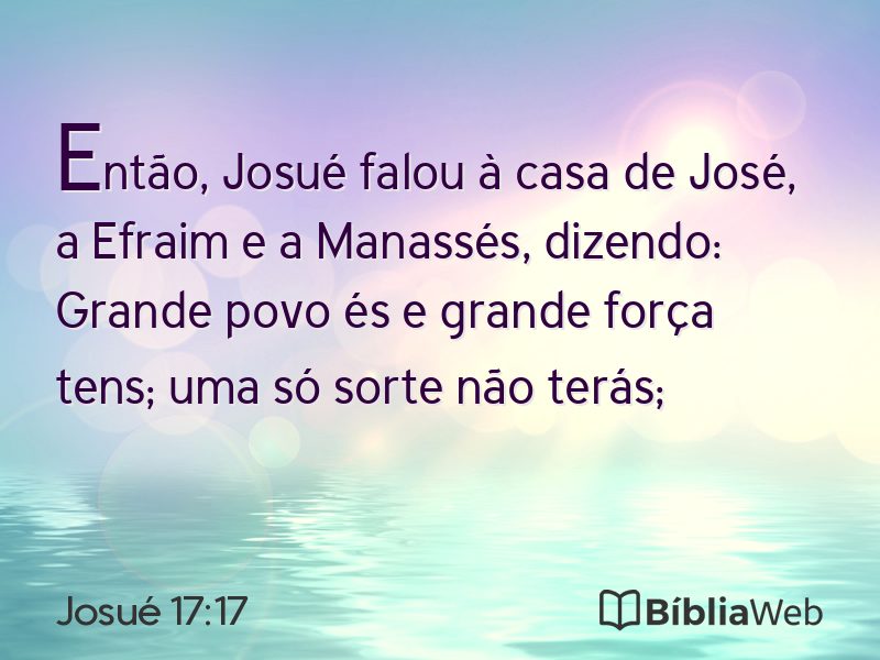 Josué 17:17 em imagem para compartilhar