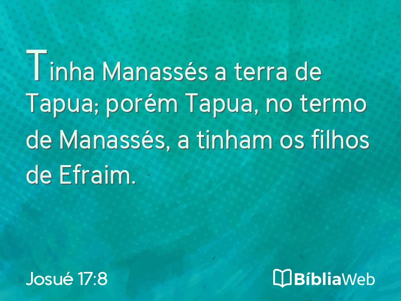 Josué 17:8 em imagem para compartilhar