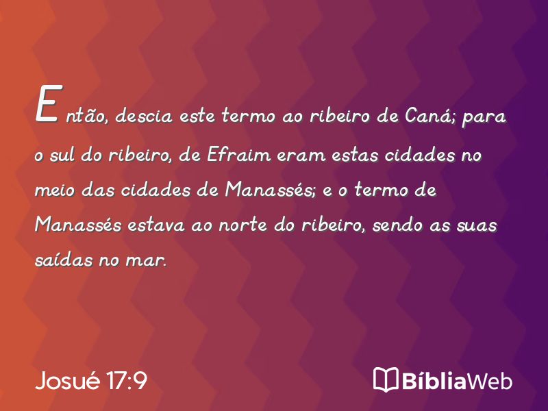 Josué 17:9 em imagem para compartilhar